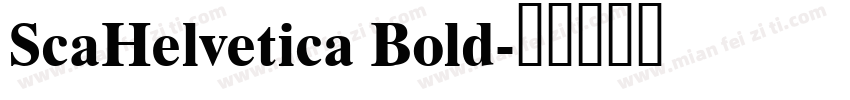 ScaHelvetica Bold字体转换
